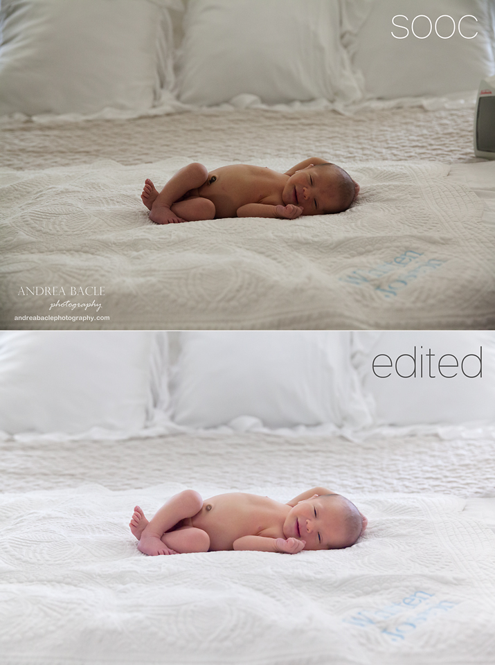 before and after newborn boy
