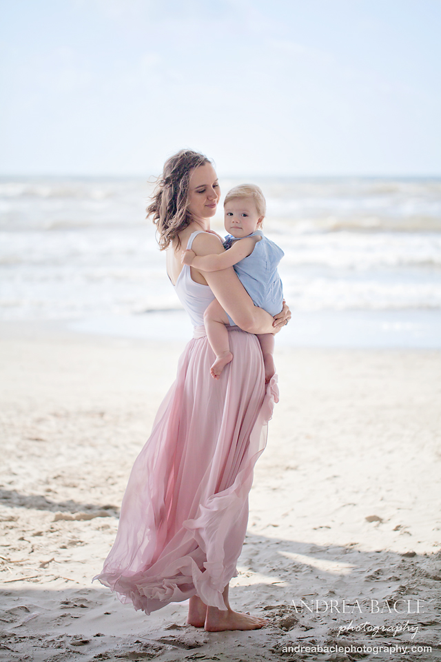 beach sessions one year old mommy and me galveston