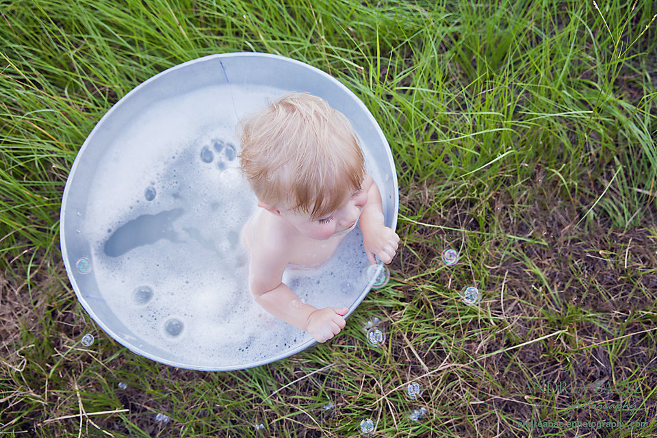 bubble bath in a field texas
